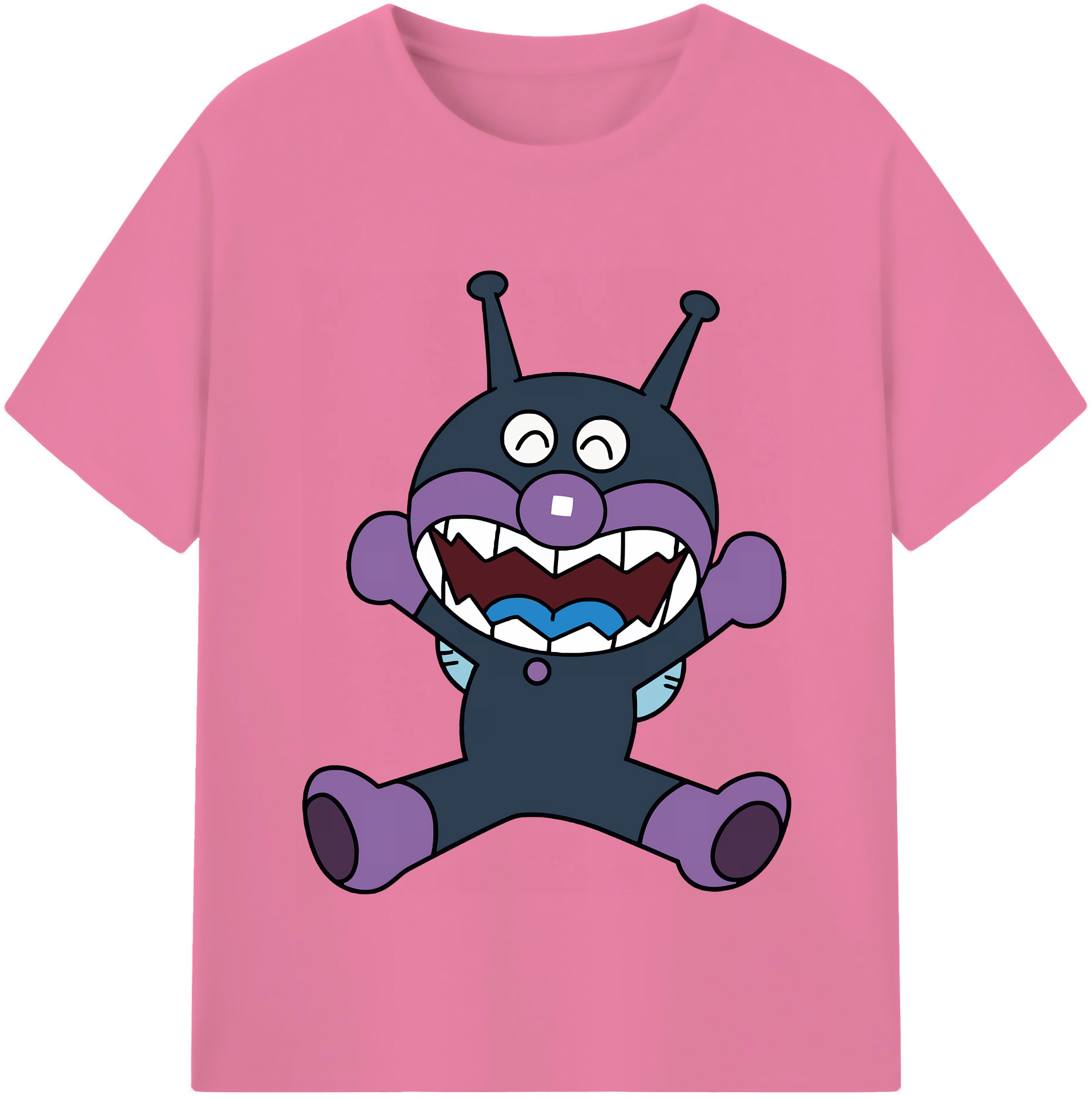 （画像用） アンパンマン Anpanman 綿100％半袖Tシャツ（フロントプリント）